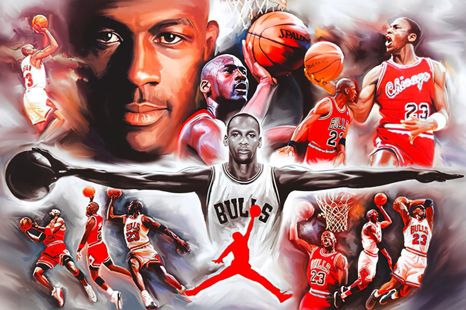 michael jordan collage poster by Reece Shop