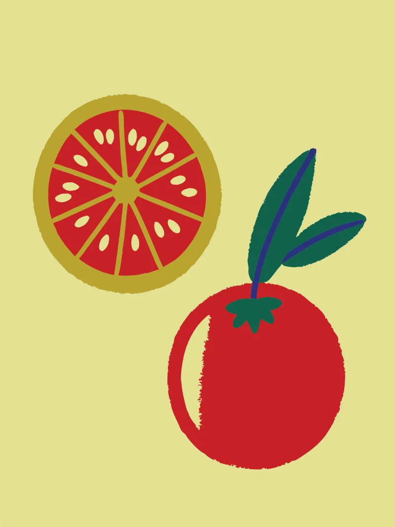 Pomodori poster con telaio in alluminio da TRENDY POSTER SHOP