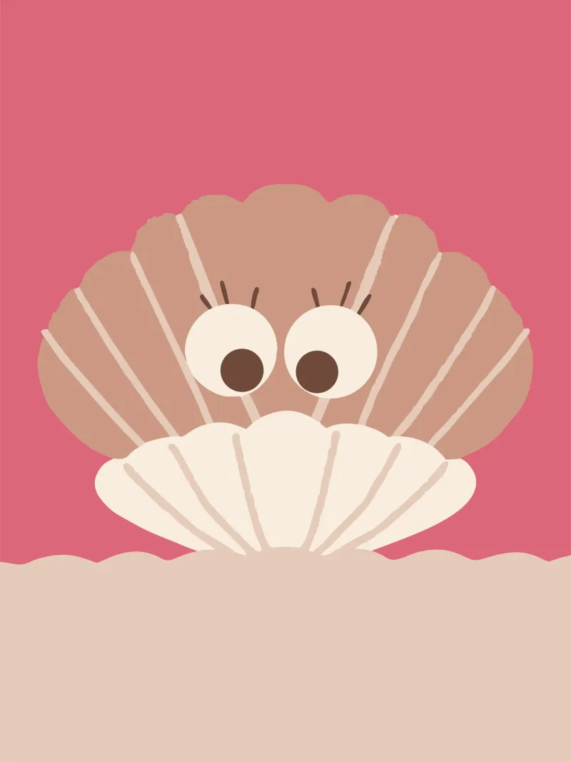 Conchiglie pellicola backlit da TRENDY POSTER SHOP
