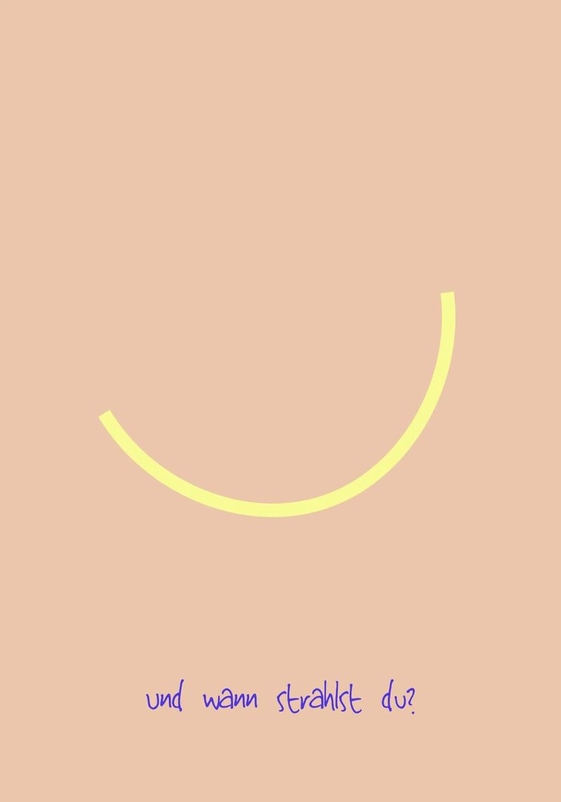 und wann strahlst du? poster da FRICKE DESIGN