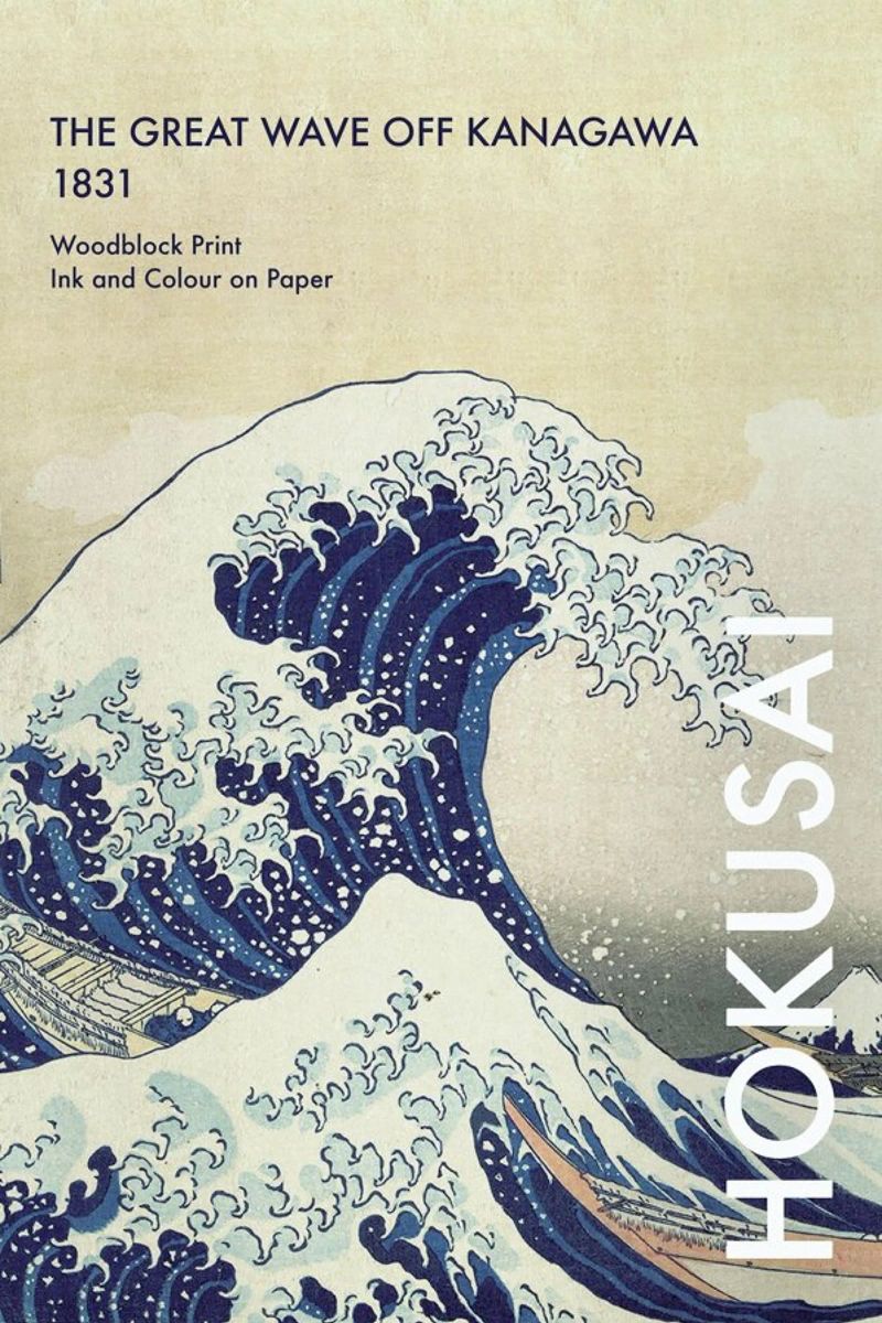 Hokusai - Kirifuri Waterfall at Kurokami Mountain in Shimotsuke poster da Vintage by JUNIQE