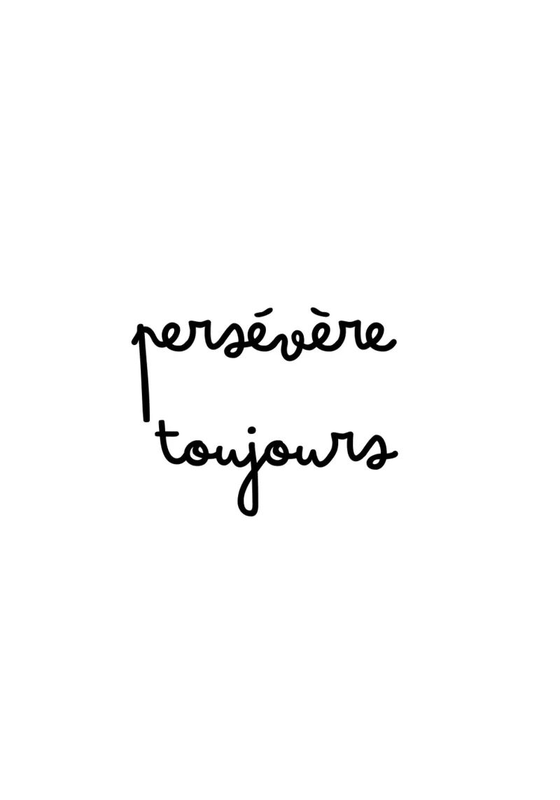 Persévère toujours forex plate by TCHAK ART