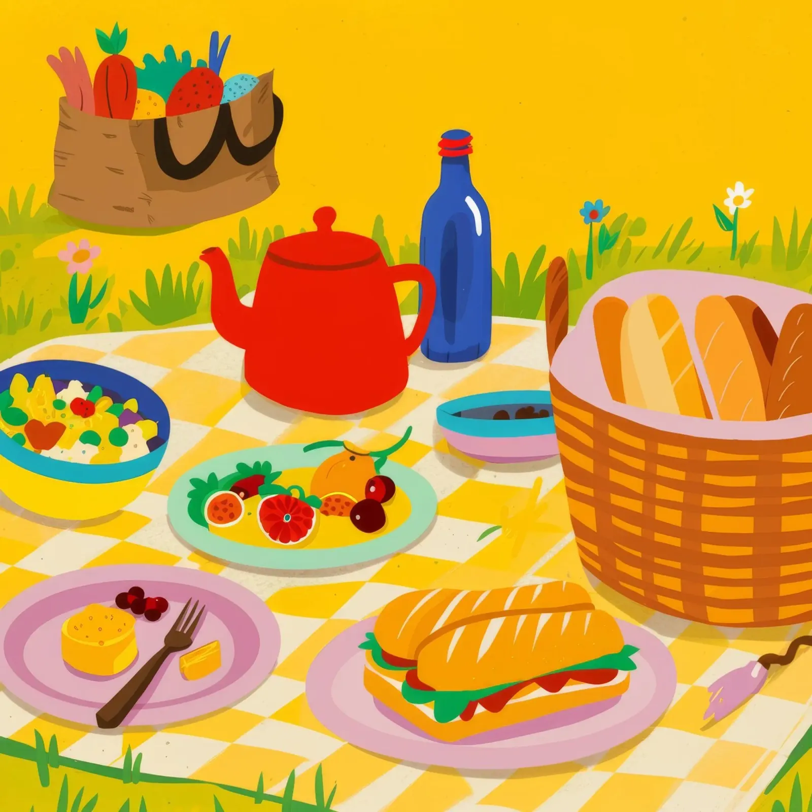 Sunshine Picnic Spread hahnemühle de Pake Nebula