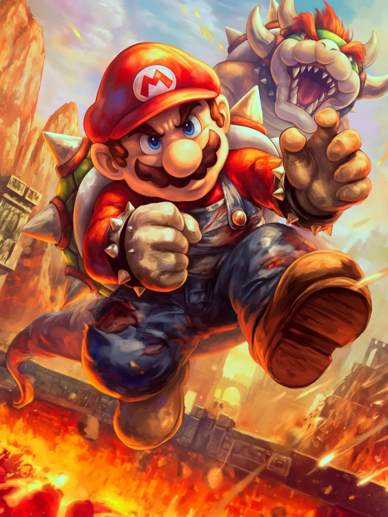 Super Mario pellicola backlit da Fleur de Lys