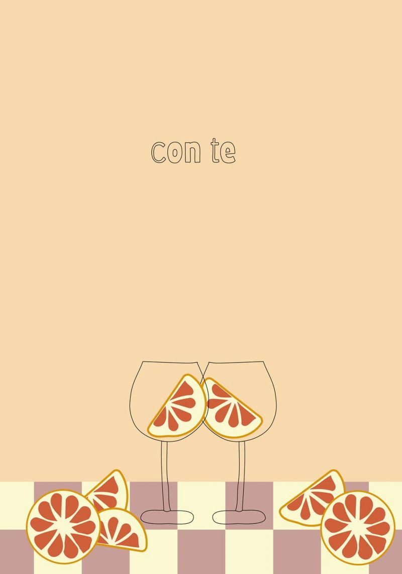 con te. Poster von FRICKE DESIGN