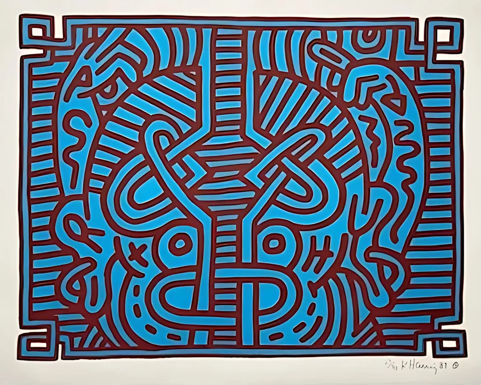 Buddha di cioccolato 1 di Keith Haring pellicola backlit da tokovictory