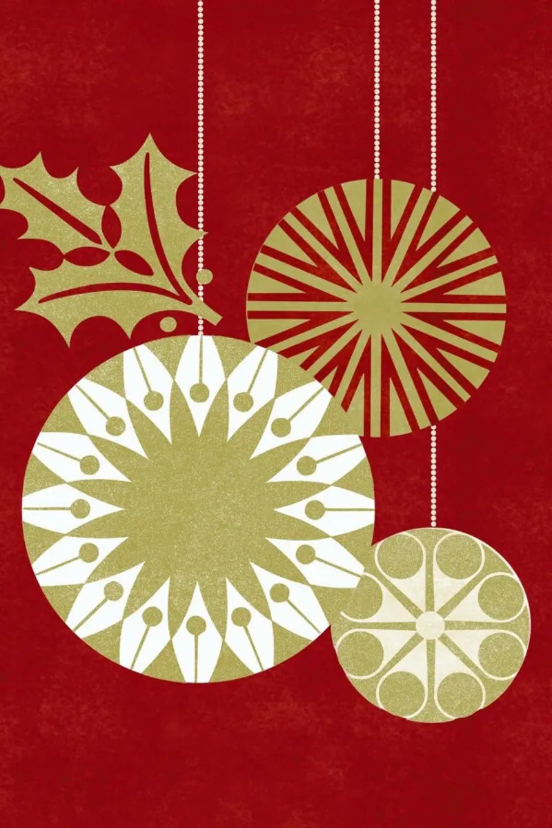 Golden Baubles pellicola backlit da Catherine Aguilar