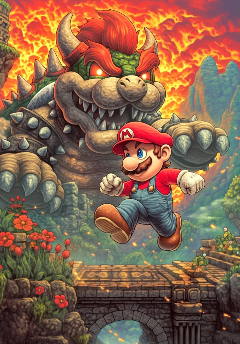 Super Mario poster by Fleur de Lys