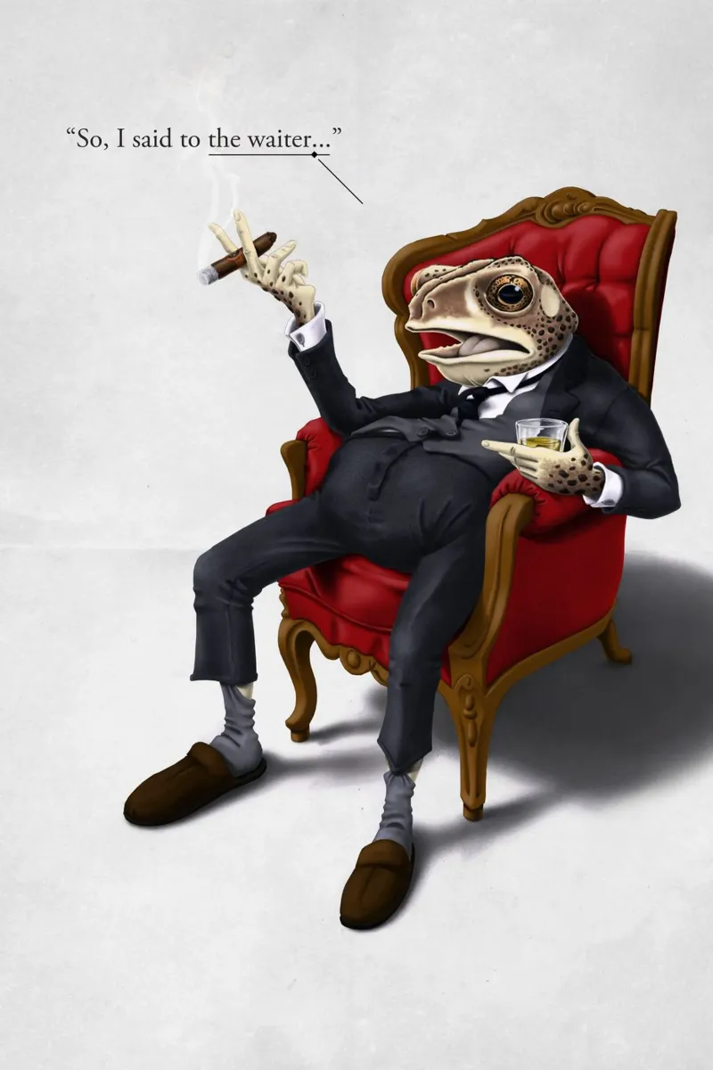Fly in My Soup (Titled) plexiglass da Rob Art | Illustration