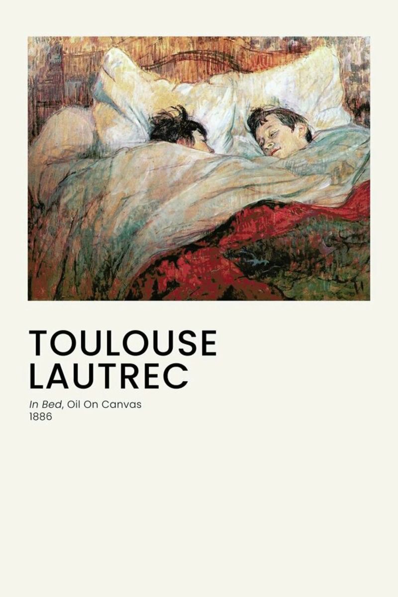 Toulouse-Lautrec - In Bed Poster von Vintage by JUNIQE