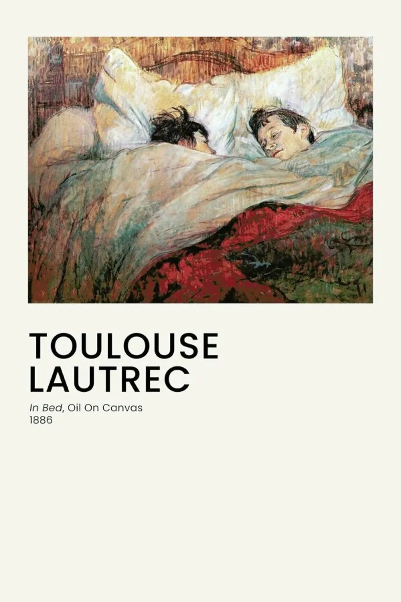 Toulouse-Lautrec - In Bed carta hahnemühle da Vintage by JUNIQE