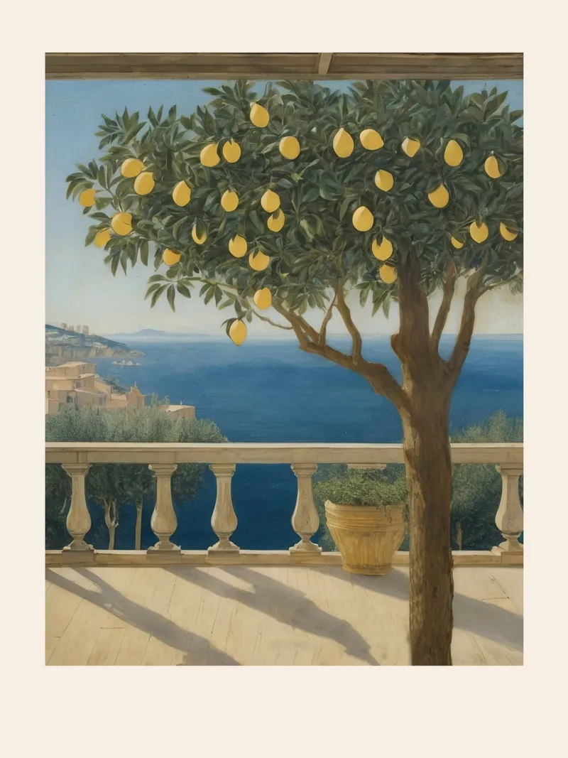 Lemon Tree by the Sea pellicola backlit da Indigo Rain