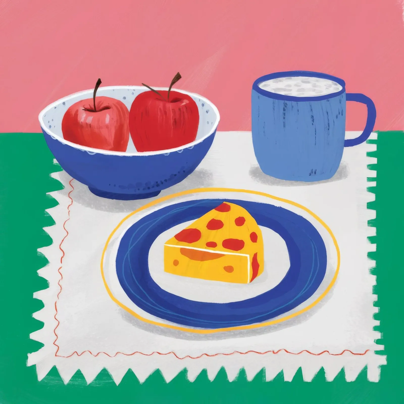 Apple Pie Comfort canvas by Murni Strokes