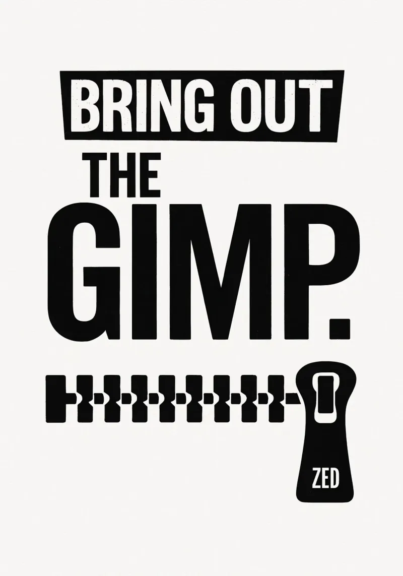 The Gimp Print pellicola backlit da MoviesArt