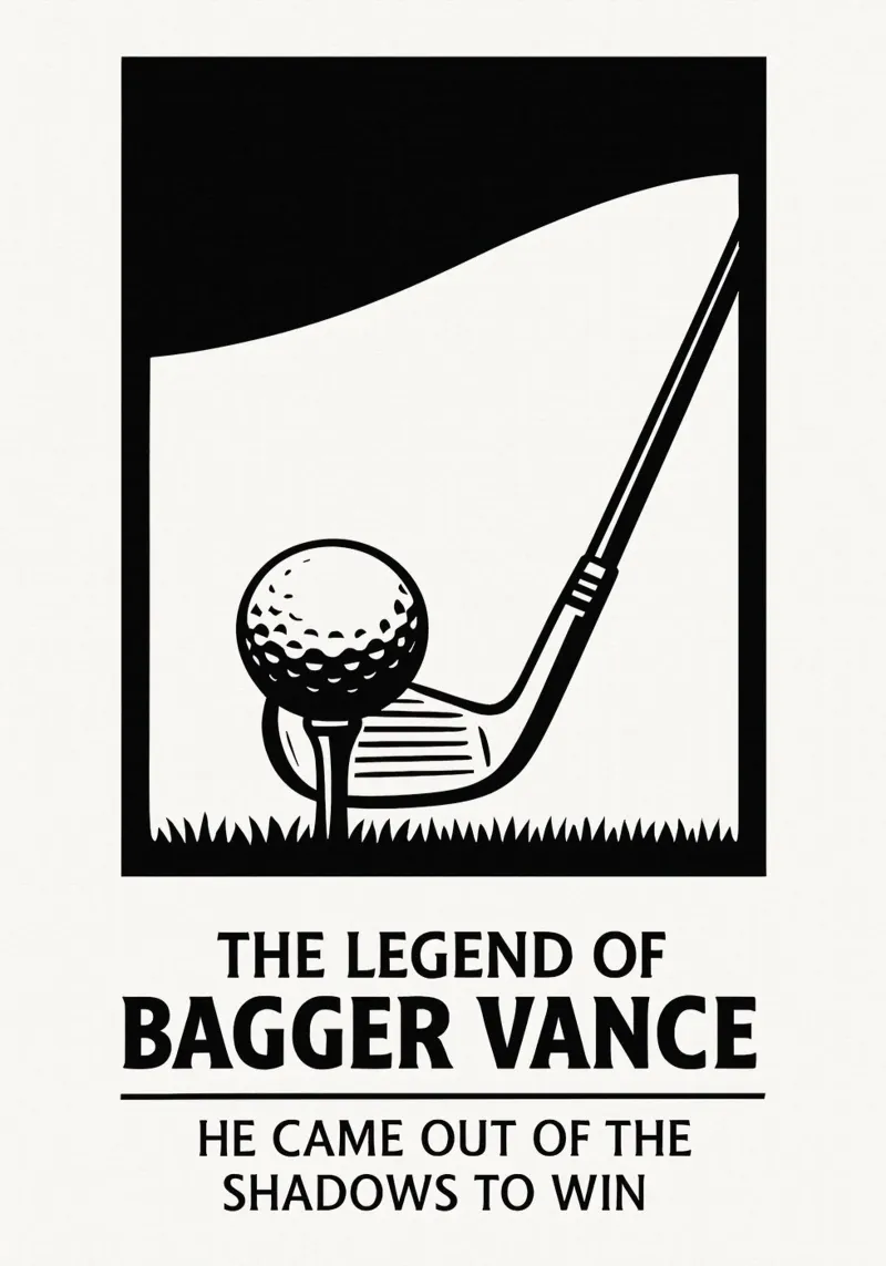 The Legend of Bagger Vance Print plexiglass da MoviesArt