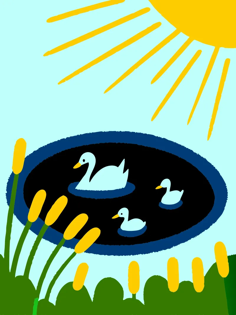 Anatre al sole pellicola backlit da TRENDY POSTER SHOP