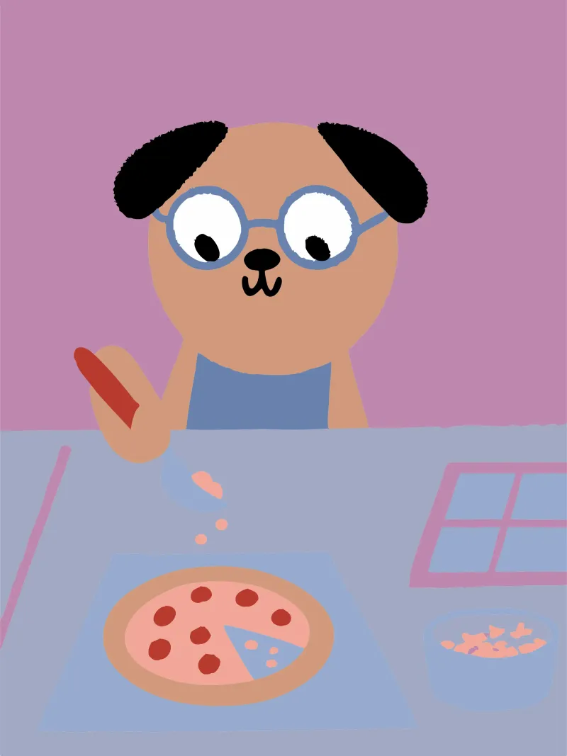 Pittura di cani poster con telaio in alluminio da TRENDY POSTER SHOP