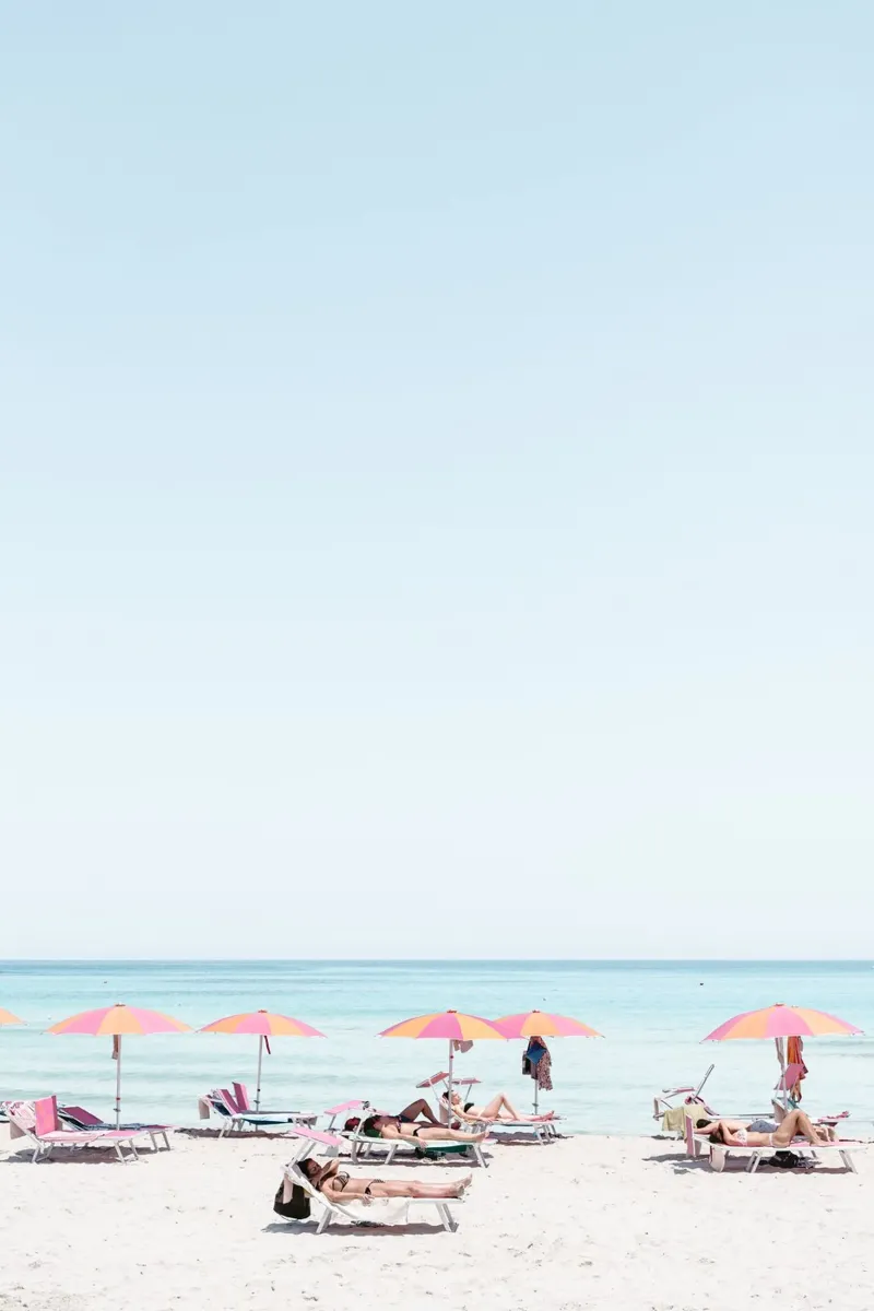 Beach umbrellas Italian summer hahnemühle de photolovers