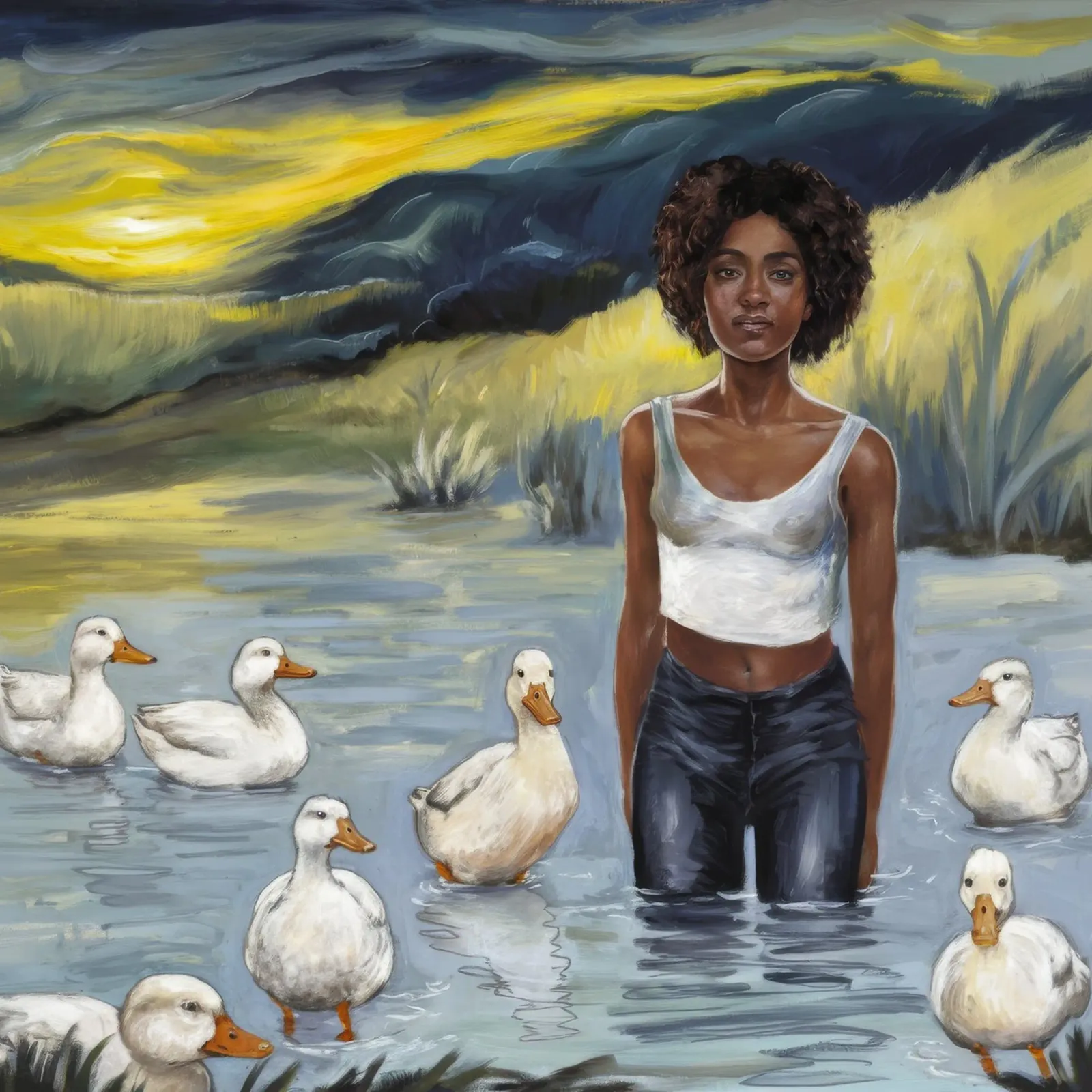 Tranquillo riflesso dell'acqua plexiglass da Ebony Carpenter