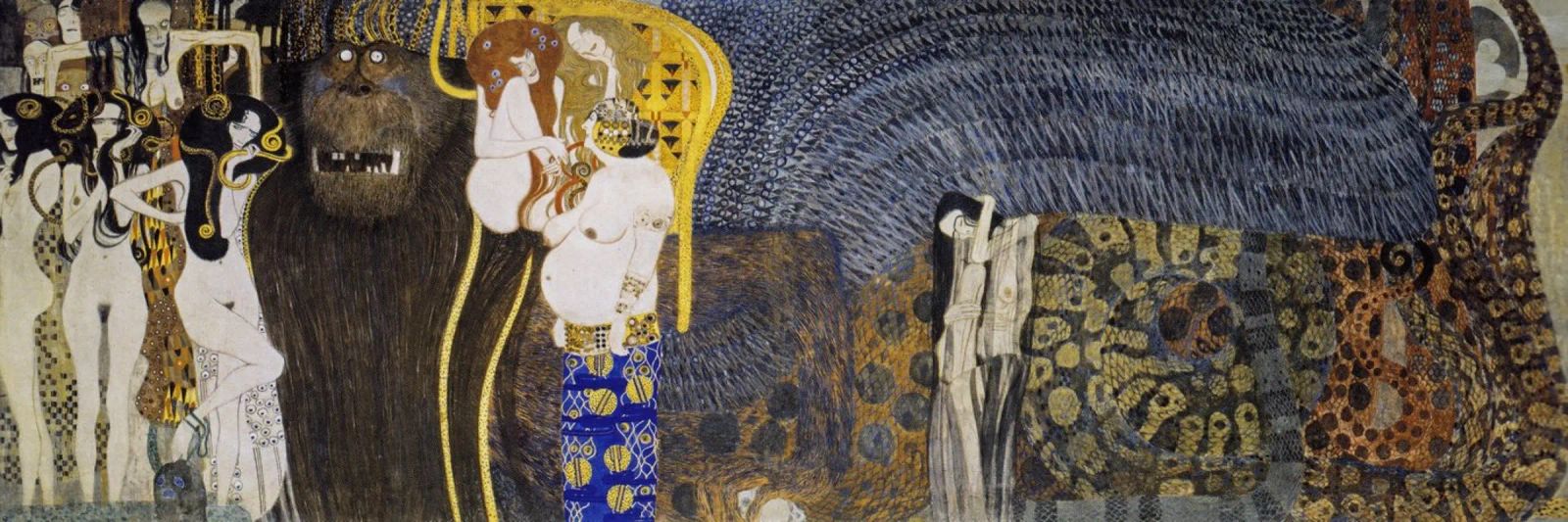 Gustav Klimt - The Hostile Powers (1902) poster by Analic