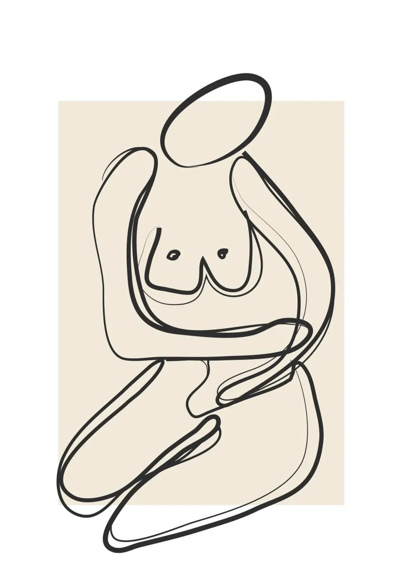 Abstract Figure Art 3 pellicola backlit da Flow Line