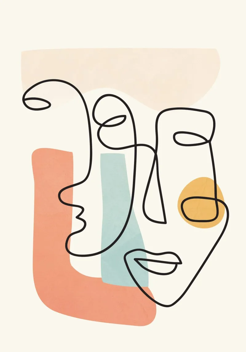 Abstract Faces 4 plexiglass da cityart
