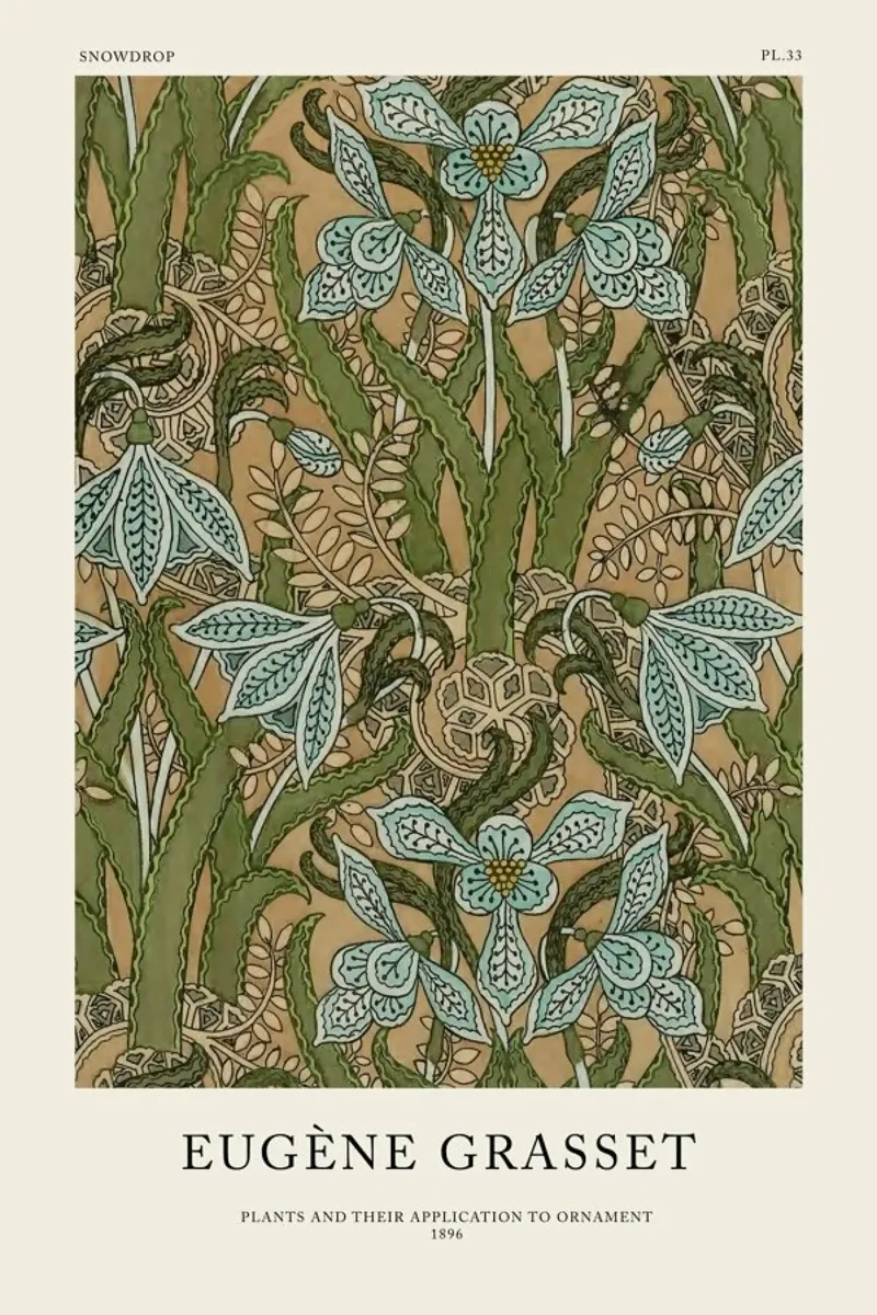 Grasset - Snowdrop 33 pellicola backlit da Vintage by JUNIQE