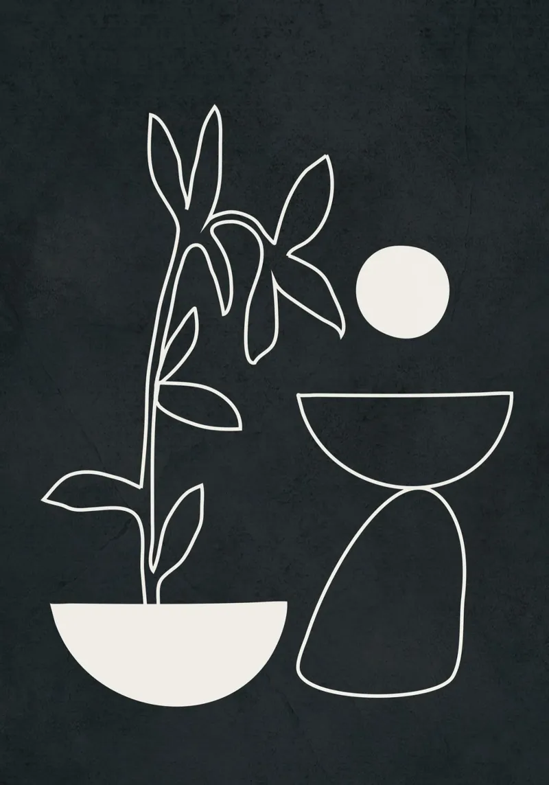 Minimal Abstract Art 1 pellicola backlit da Nadjaa