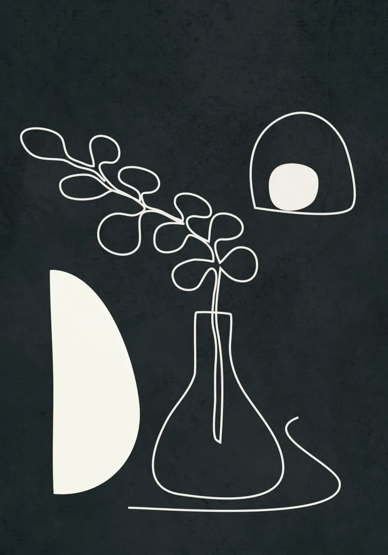 Minimal Abstract Art 2 poster da Nadjaa