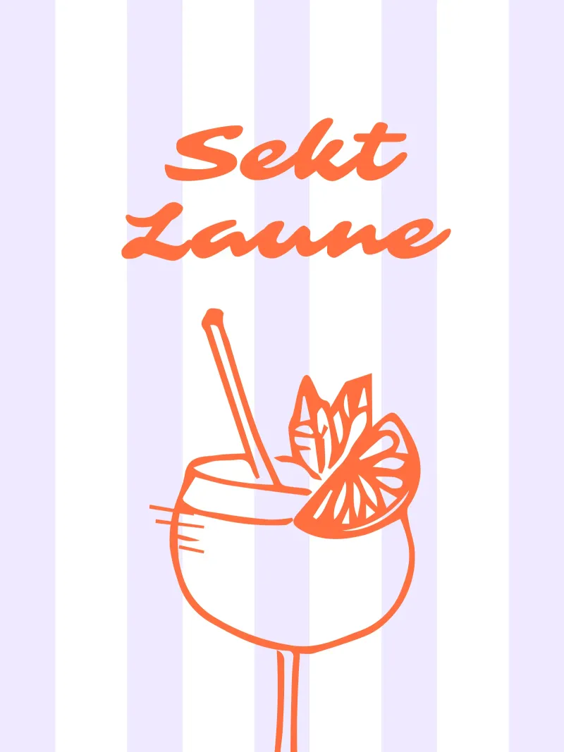 Cocktail Culture - Summer Serie IV poster with wooden frame by Bureau Purpur