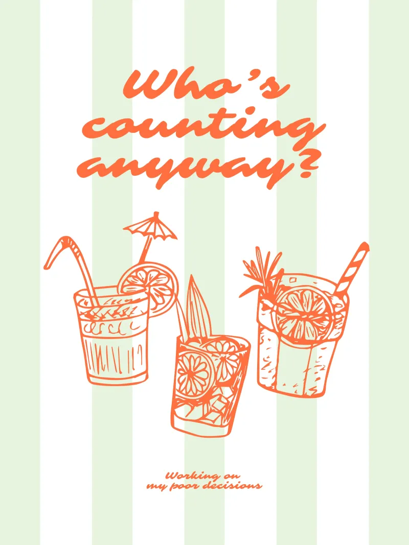 Cocktail Culture - Summer Serie V poster with aluminum frame by Bureau Purpur