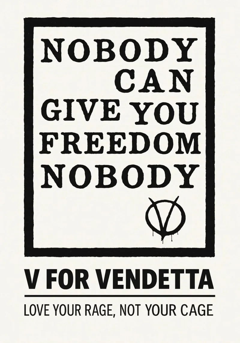 V For Vendetta Print pellicola backlit da MoviesArt