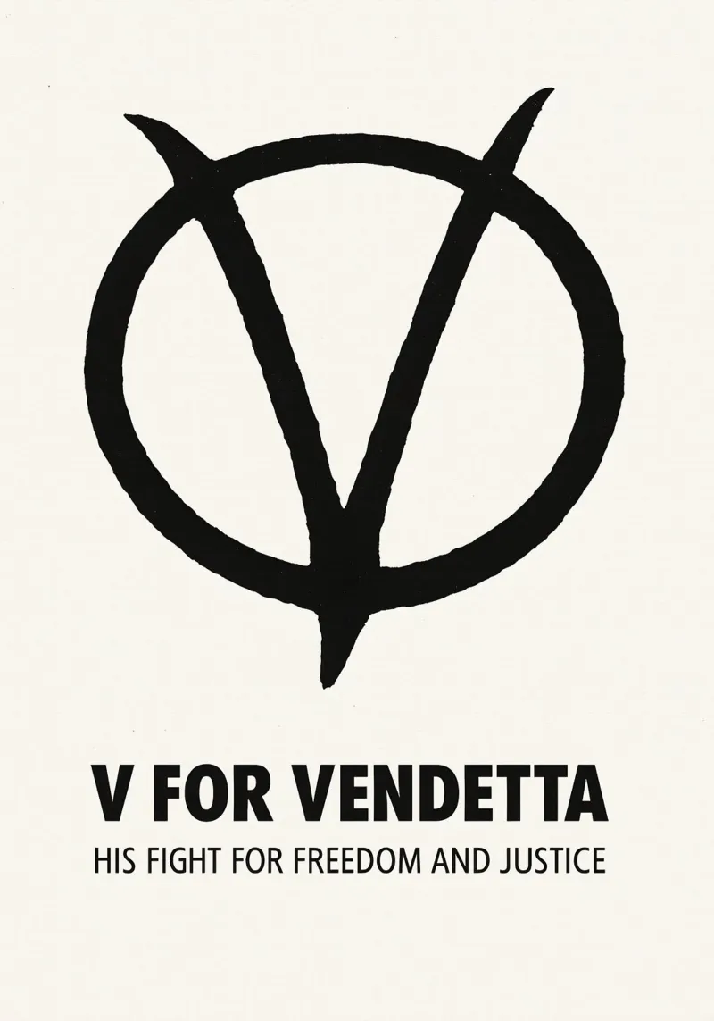 V For Vendetta Print plexiglass da MoviesArt