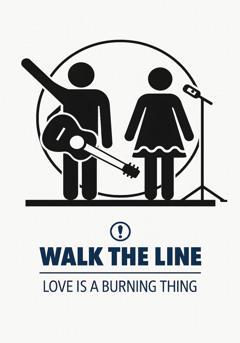 Walk The Line Print pellicola backlit da MoviesArt