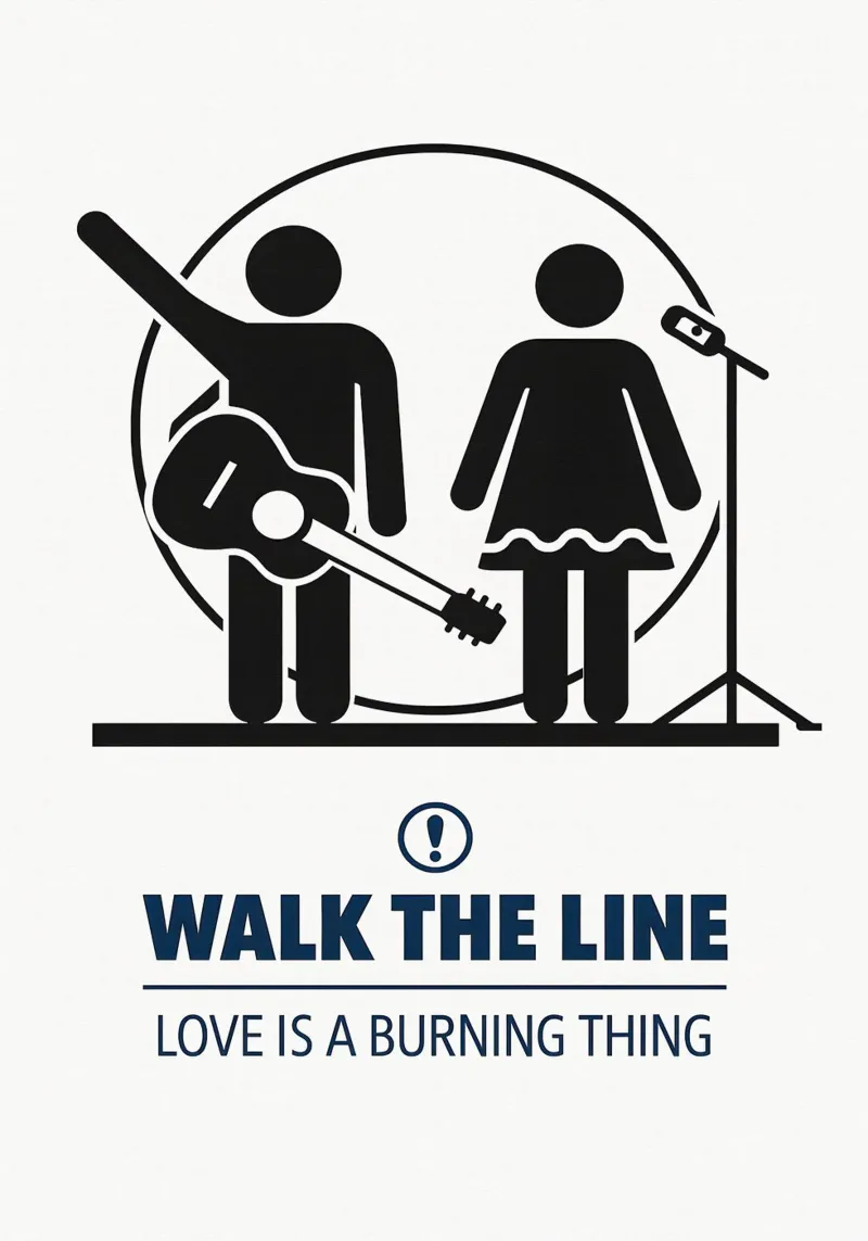 Walk The Line Print carta hahnemühle da MoviesArt