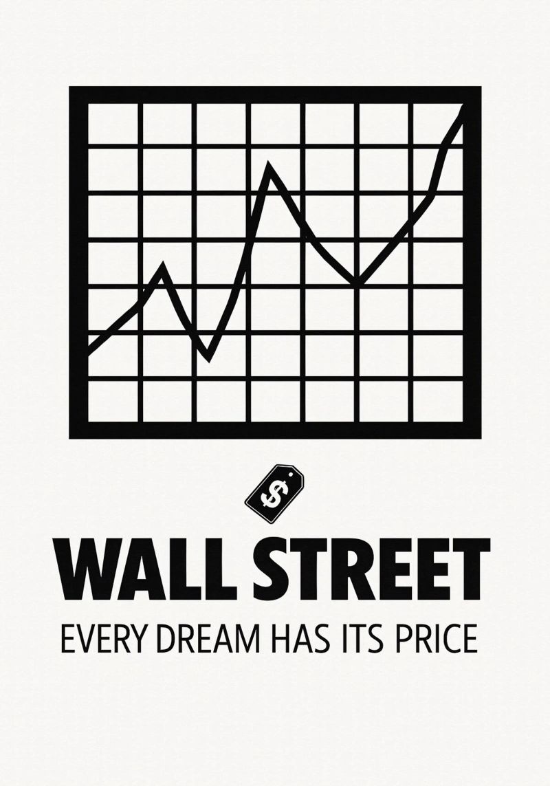 Wall Street Print Forex-Platte von MoviesArt