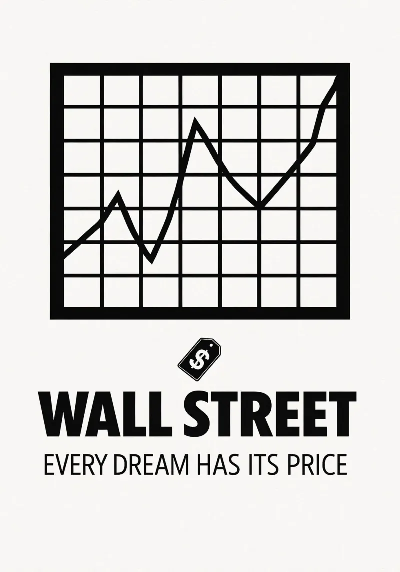 Wall Street Print canvas by MoviesArt