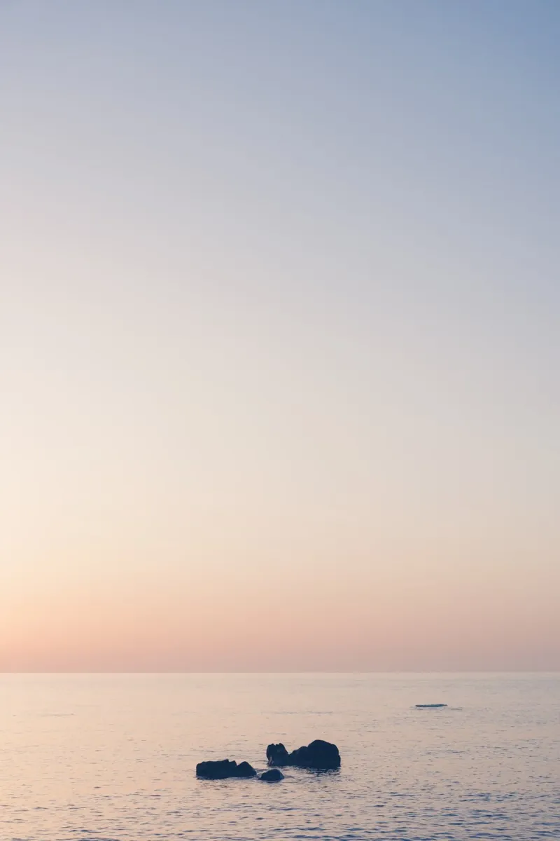 Sunset in the Mediterranean Sea pellicola backlit da photolovers