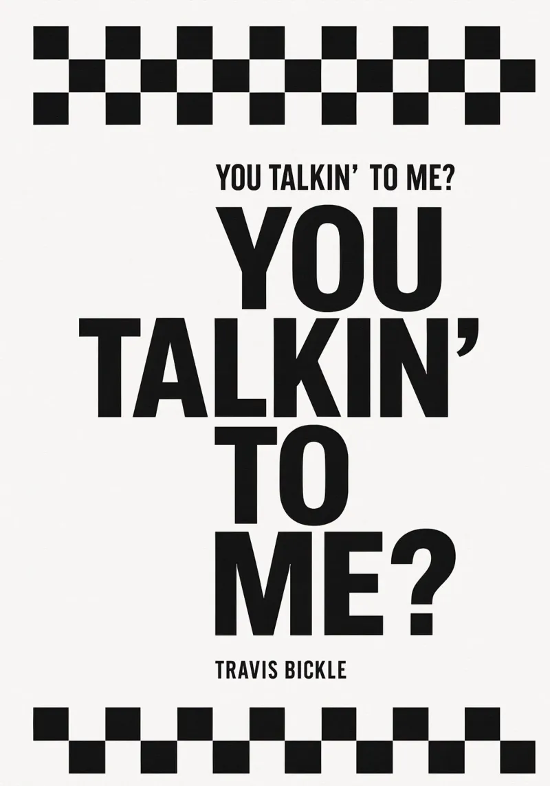 You Talkin' To Me Print pellicola backlit da MoviesArt