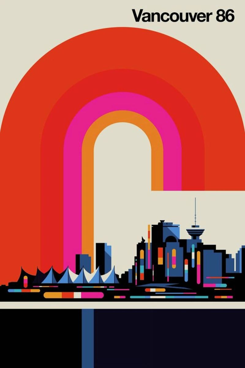 Vancouver 86 poster by Bo Lundberg