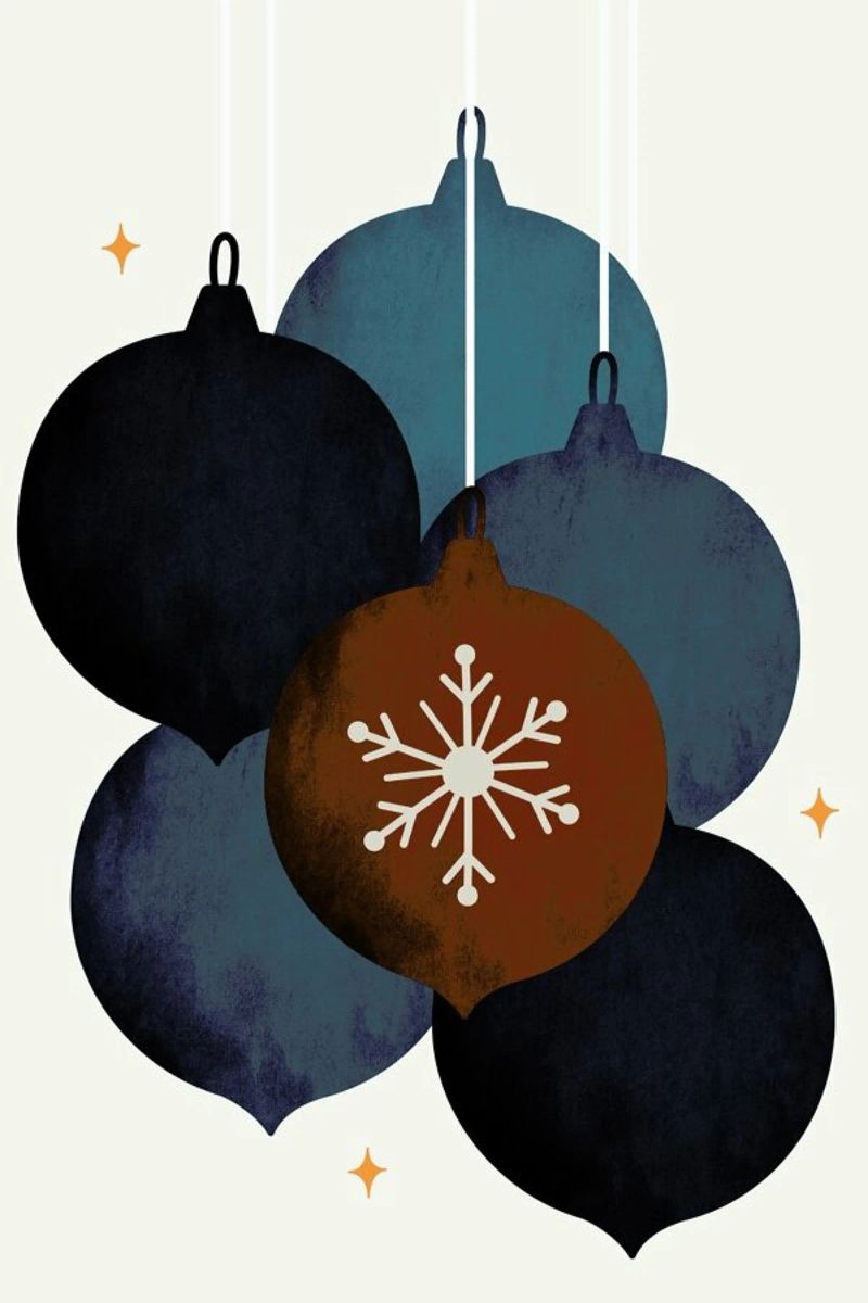 Jingle Bells 1 poster met houten frame van Kubistika