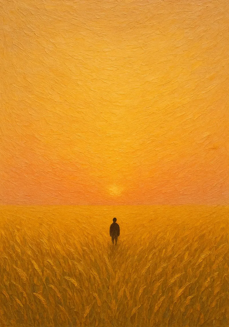 Solitude at Dawn’s Harvest poster da Mosaic Dialogue