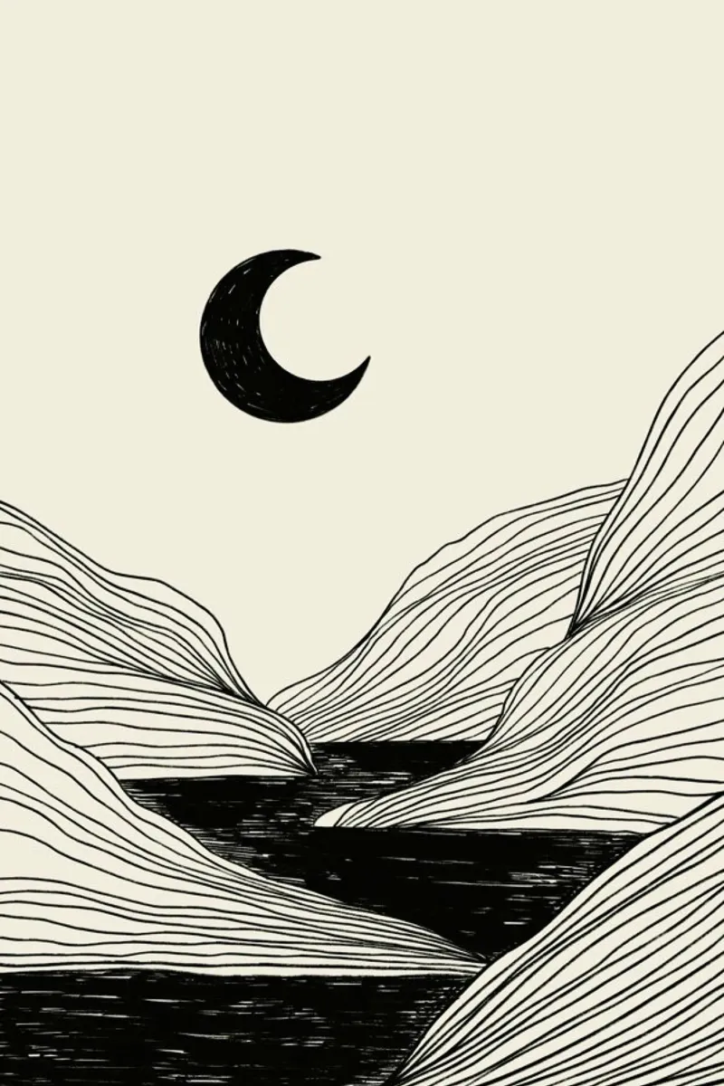 Crescent Moon pellicola backlit da Graphite