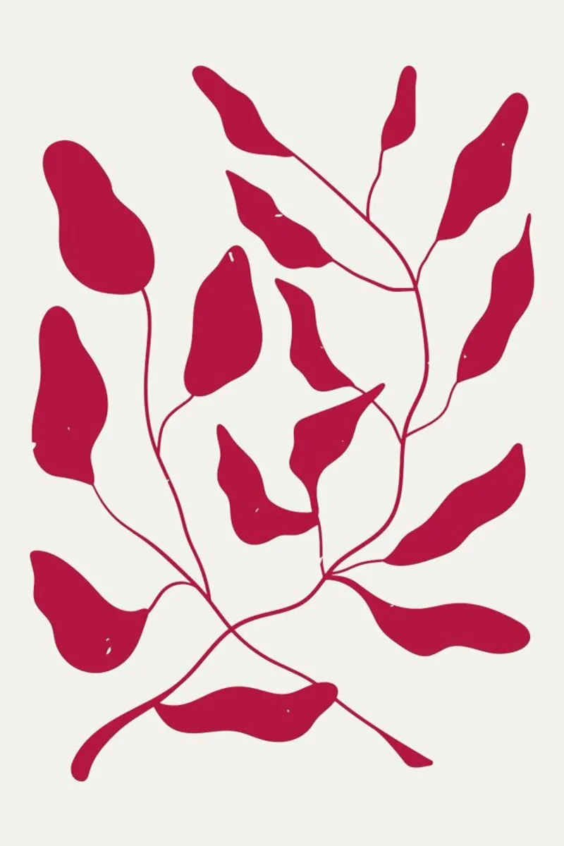 Laurel Leaves Viva Magenta pellicola backlit da Studio One
