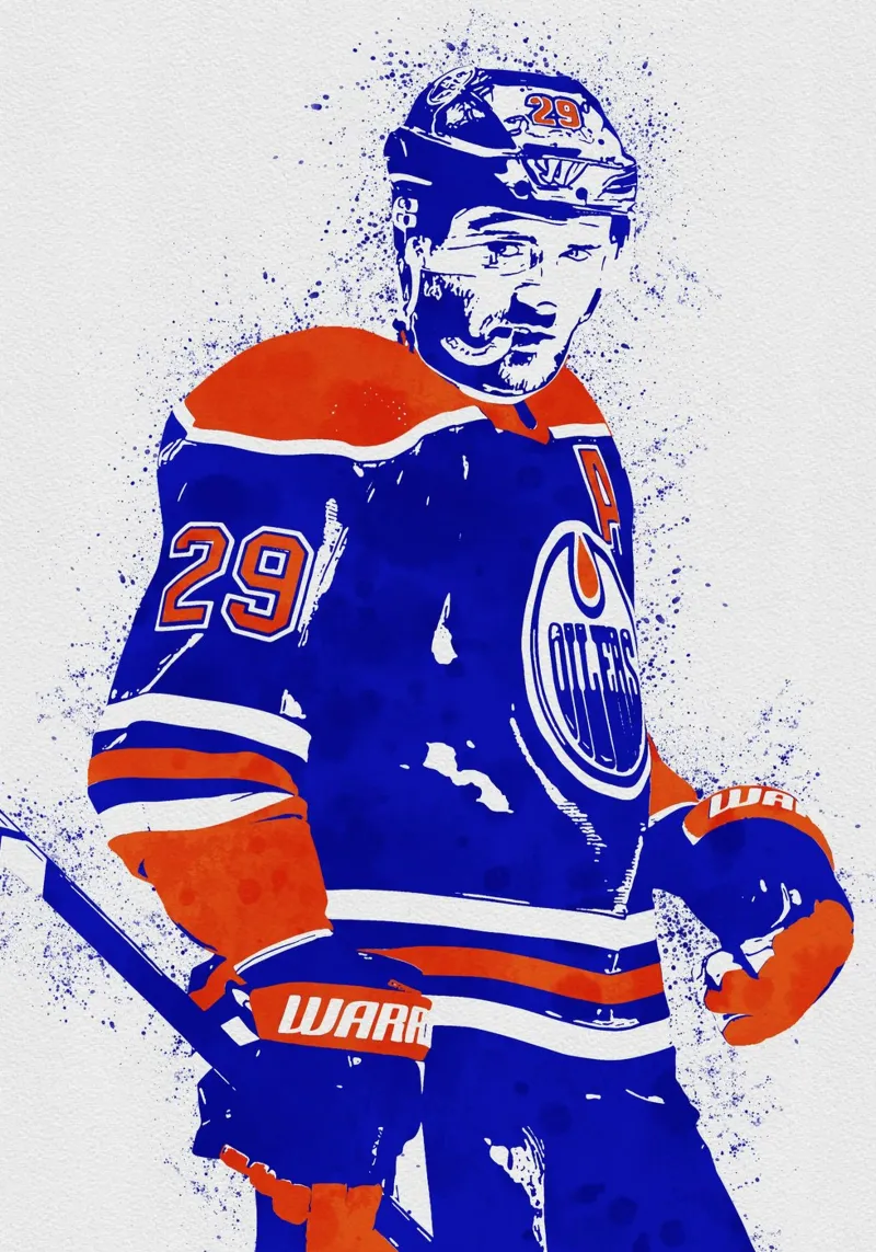 Leon Draisaitl pellicola backlit da tenten