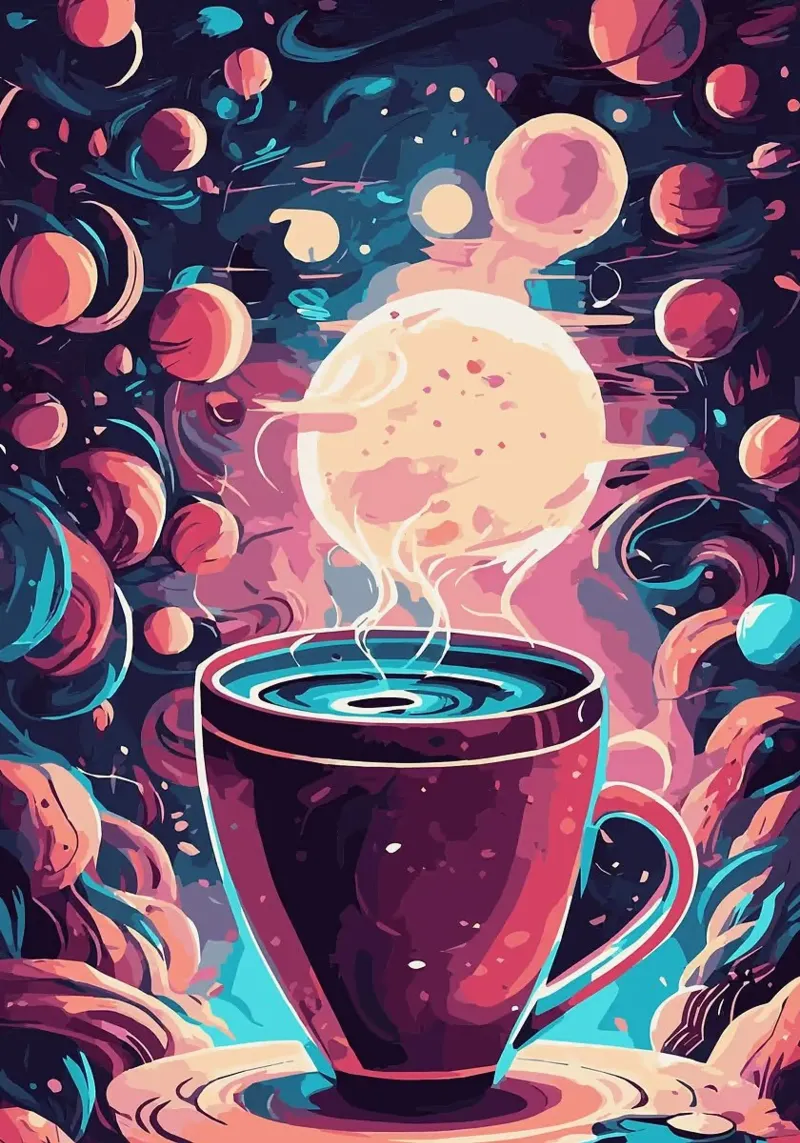tazza da caffè pellicola backlit da Kevin Walters