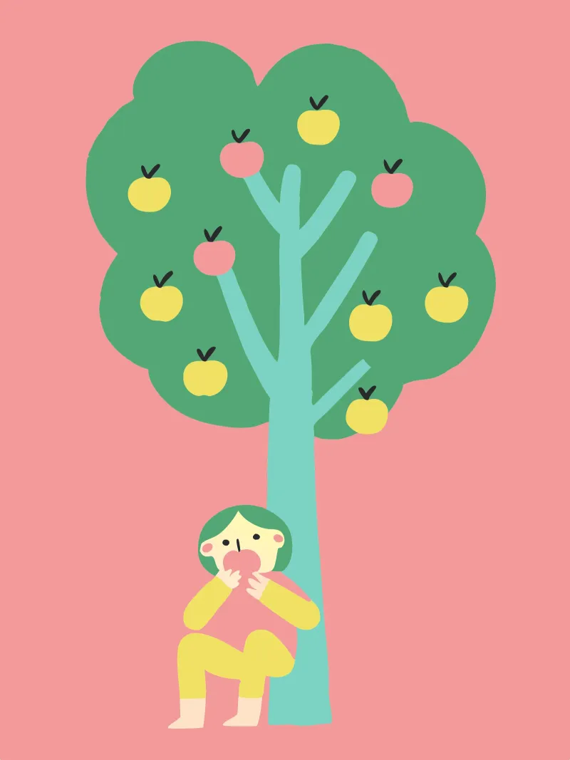 Manger une pomme hahnemühle de TRENDY POSTER SHOP