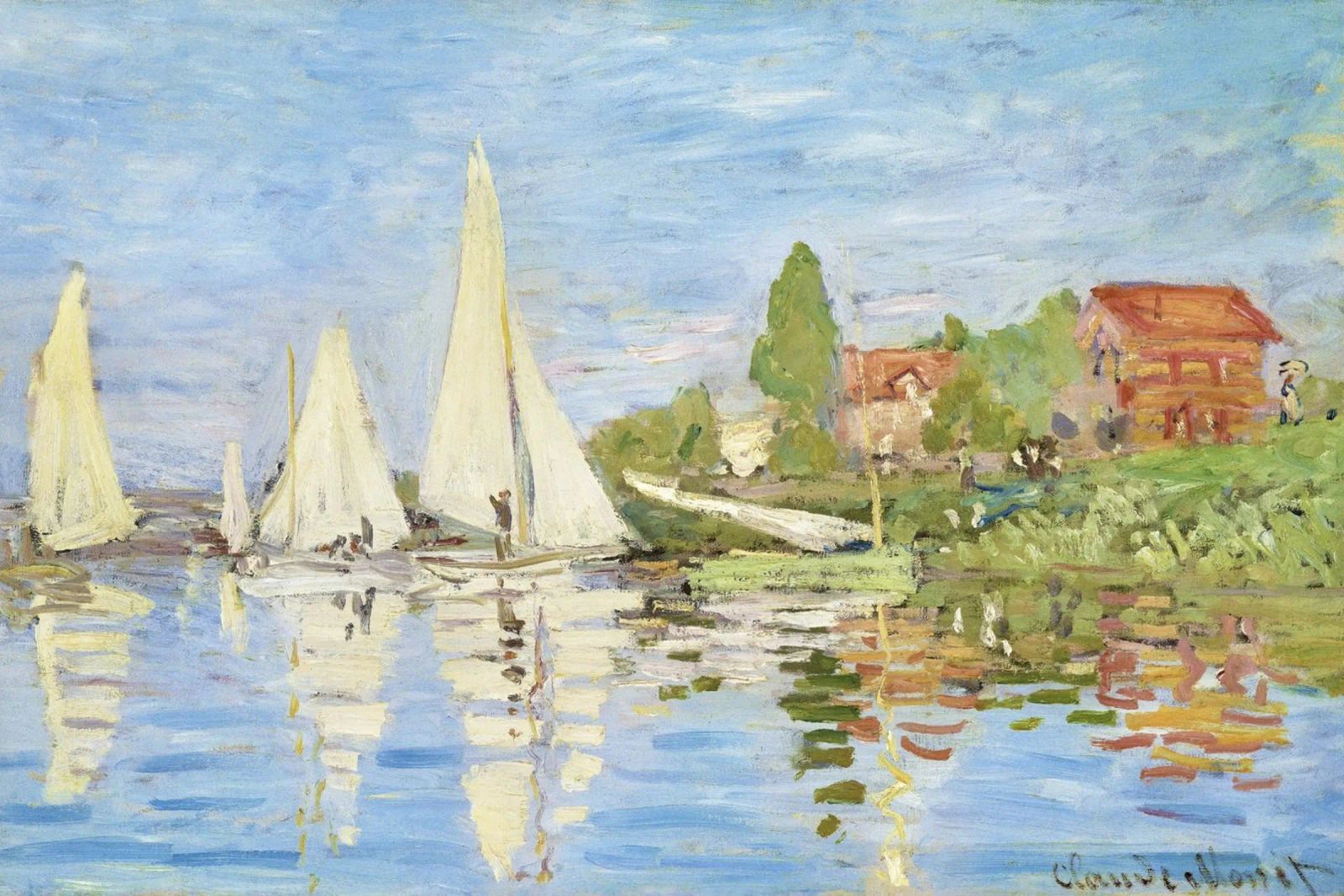 Regate ad Argenteuil" di Claude Monet (1872). poster da Monet Art Prints