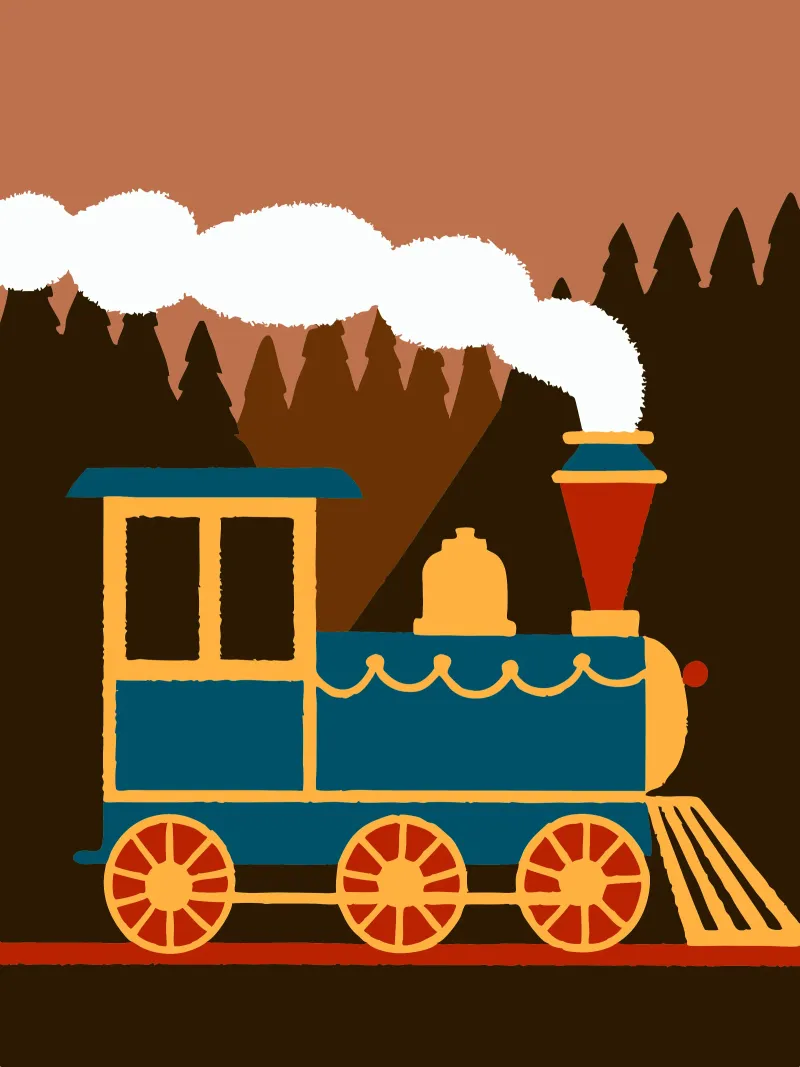 Treno poster con telaio in alluminio da TRENDY POSTER SHOP