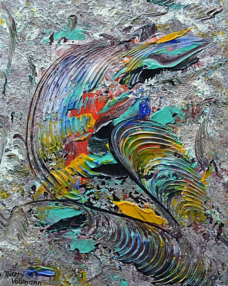 HAPPY DAY pellicola backlit da Thierry Vobmann Abstract painting